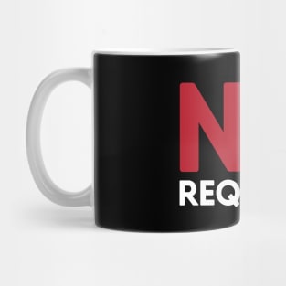 No Requests Vinyl Record DJing Design Mug